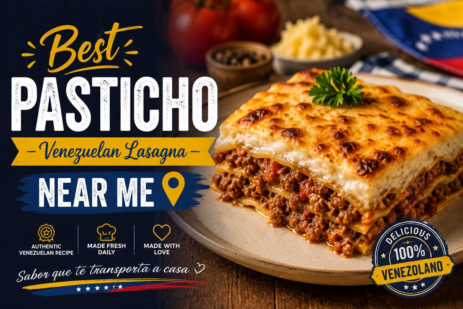 Best Pasticho Venezuelan Lasagna Near Me